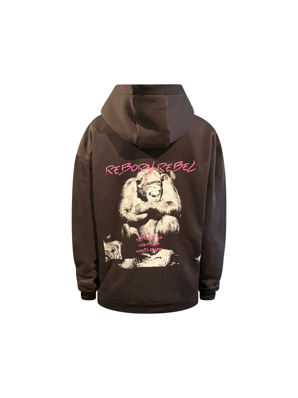 Rebel Sjimpanse Hoodie Jakke
